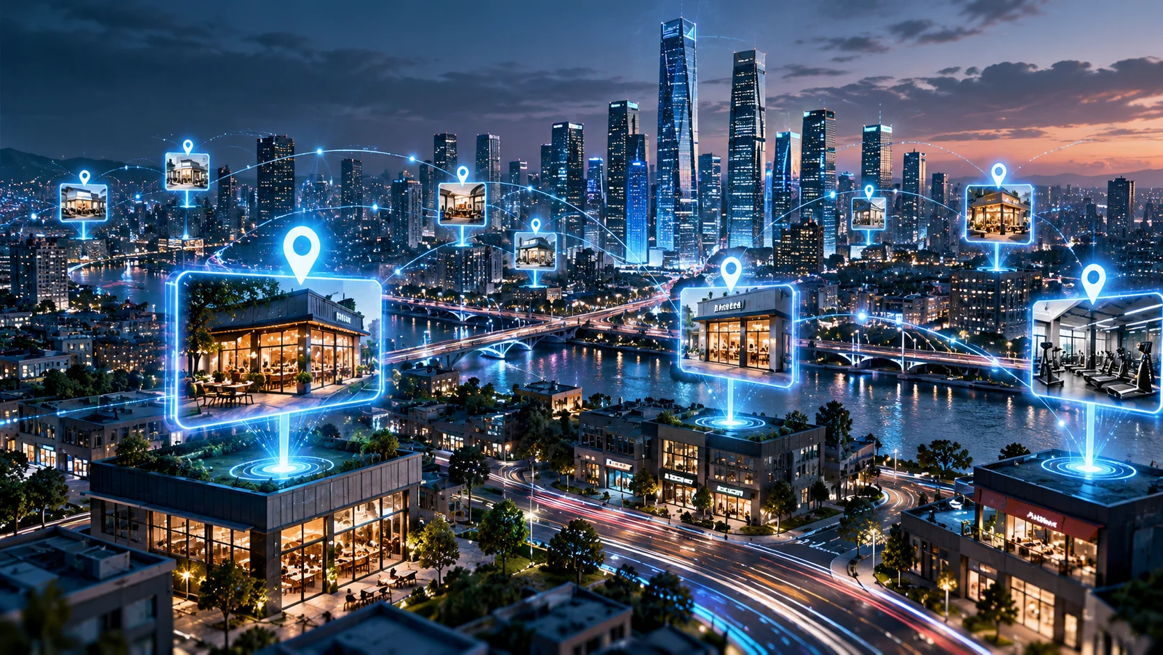 Cityscape in 2027 with Local SEO Targeting